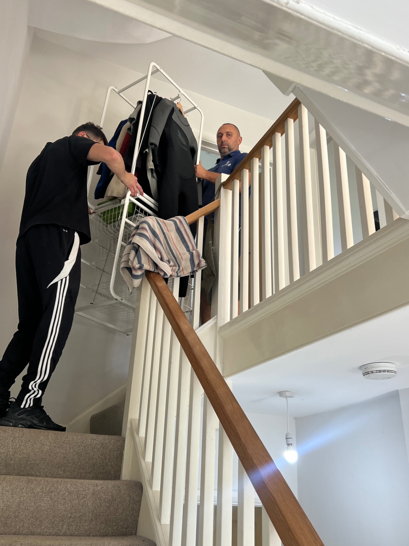 Bristol house removal carrying items up the staircase