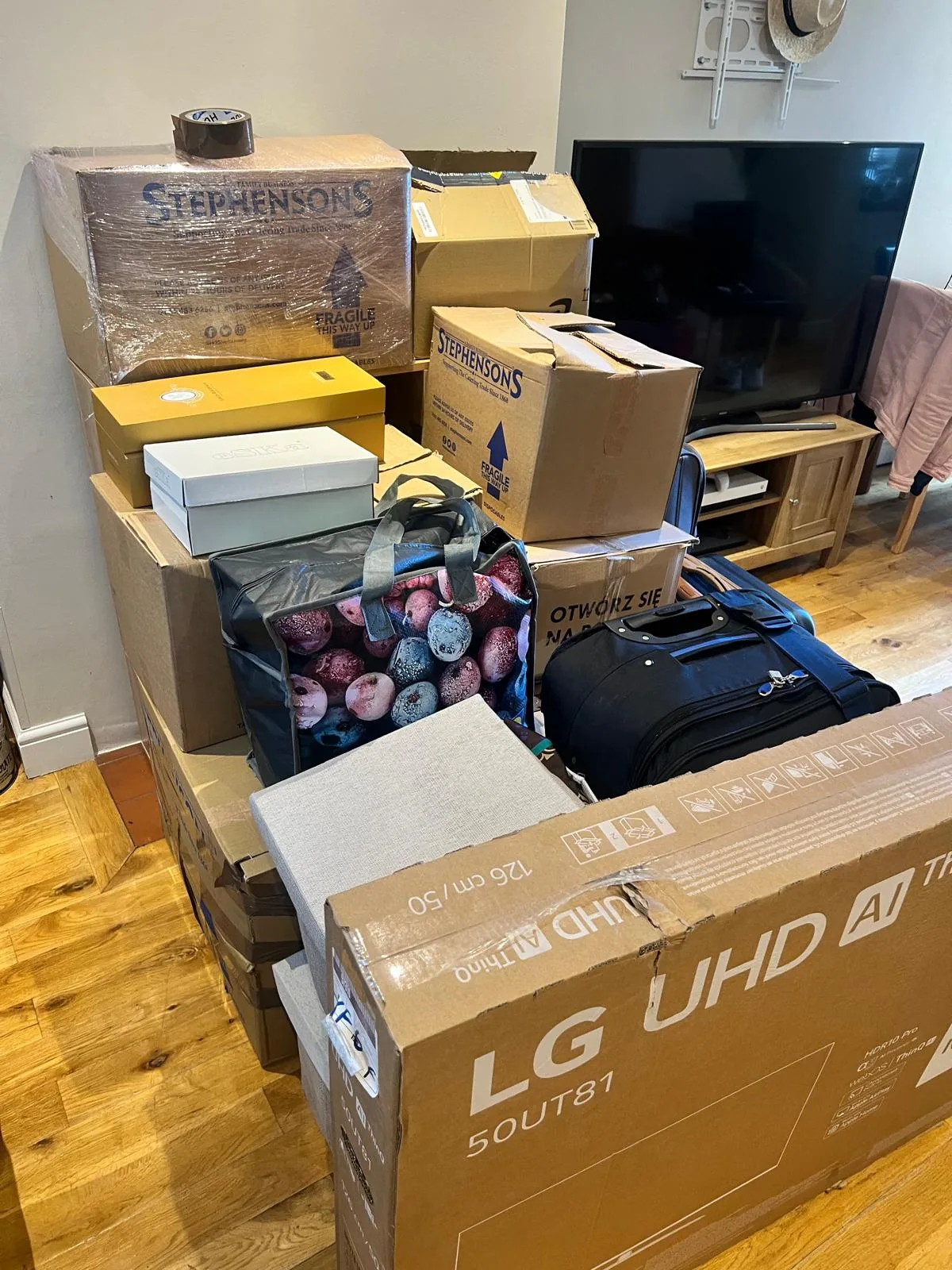 Packed home ready for a UK removal